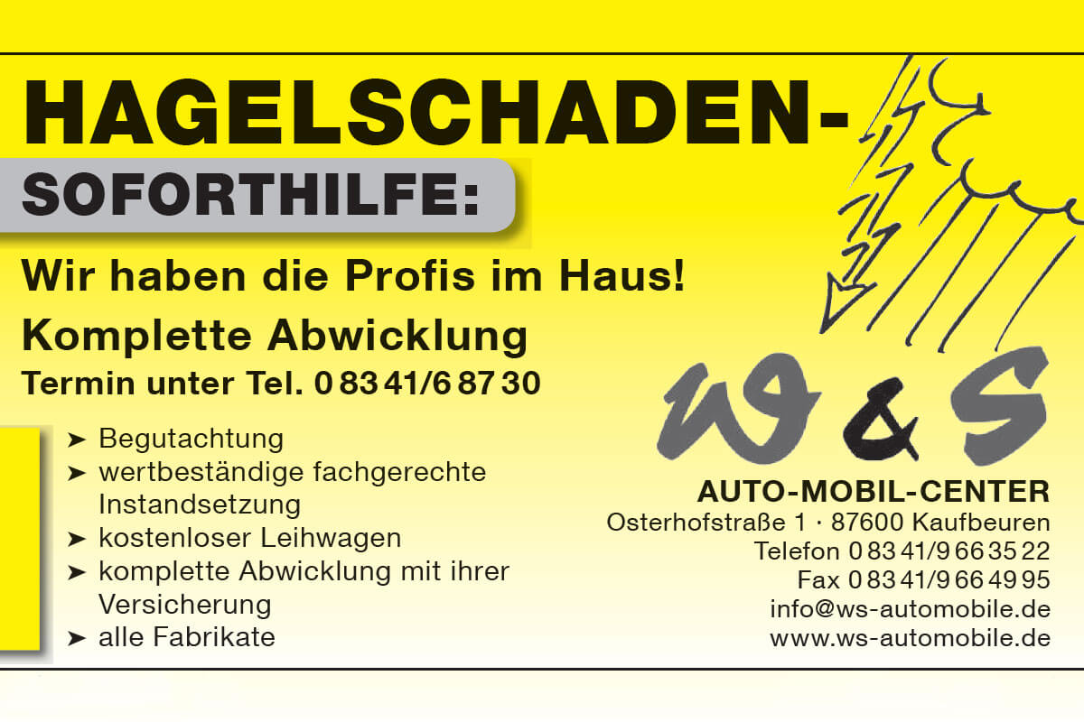 Hagelschadensoforthilfe W & S Automobile GmbH